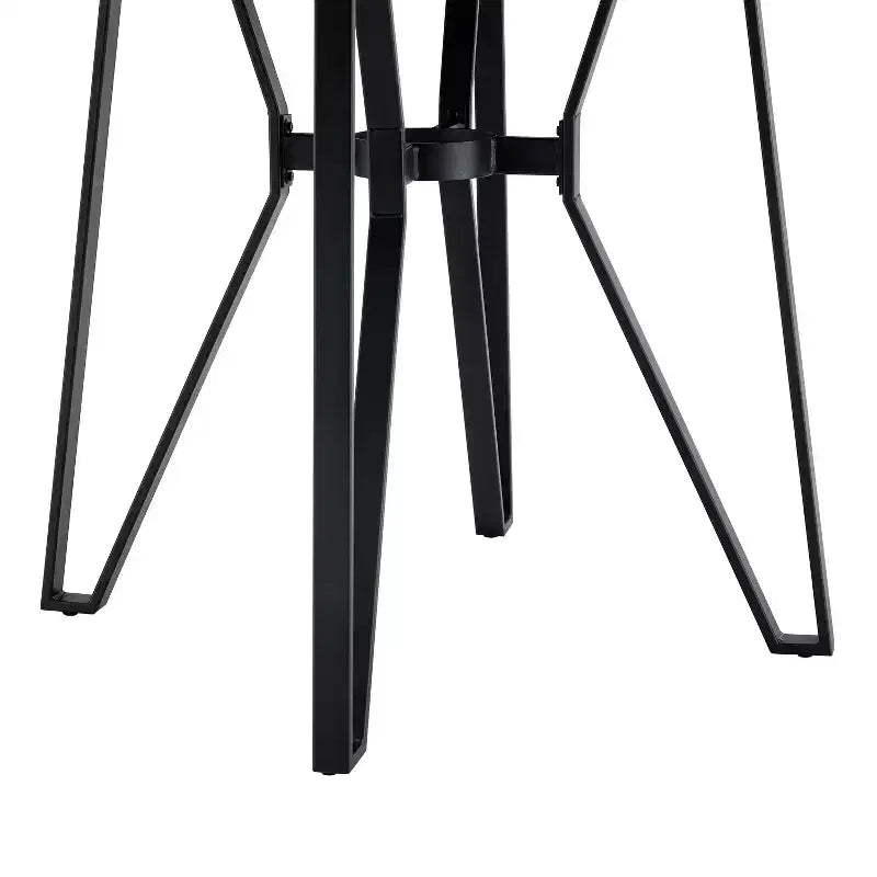 46.85 Round Top 4 Seats Counter Height Table with Hairpin Leg