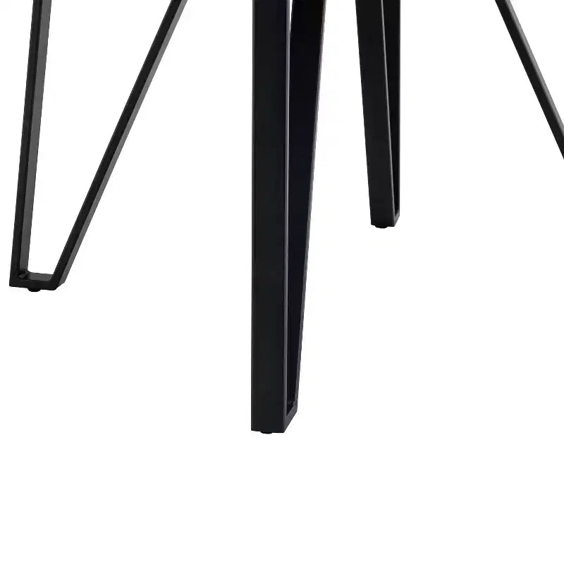 46.85 Round Top 4 Seats Counter Height Table with Hairpin Leg