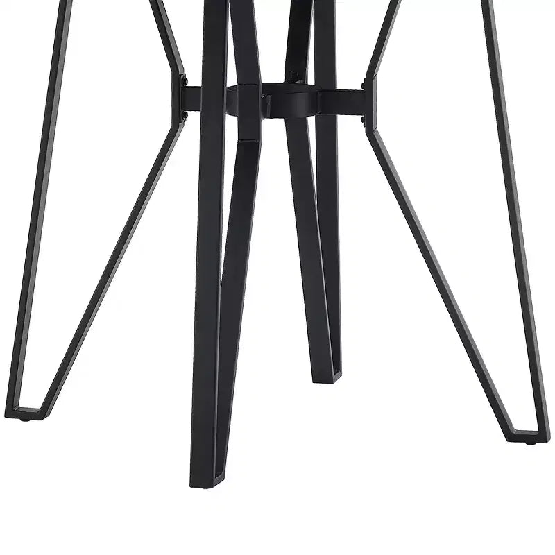 46.85 Round Top 4 Seats Counter Height Table with Hairpin Leg