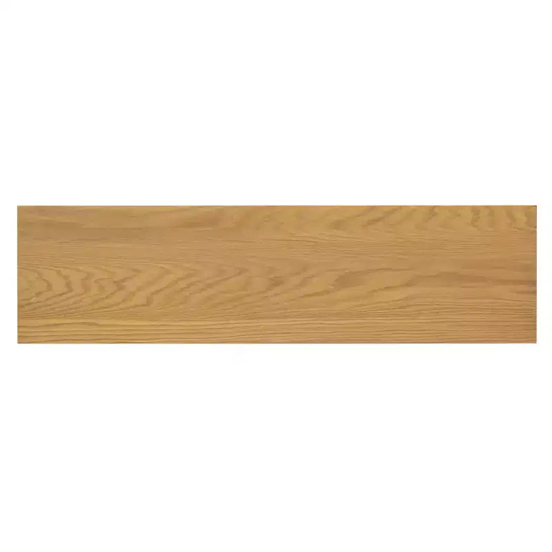 4-Door Sideboard Buffet Cabinet with Large Storage, Glass Doors and Adjustable Shelves for Dining and Living Room, Natural Wood