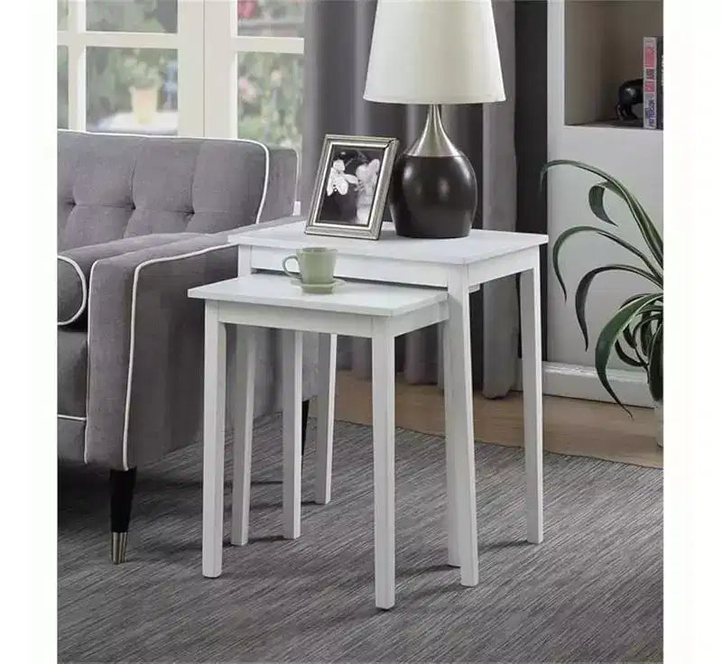 26.25 in.H White Color Rectangle Wood Table Top End Table 1 -piece