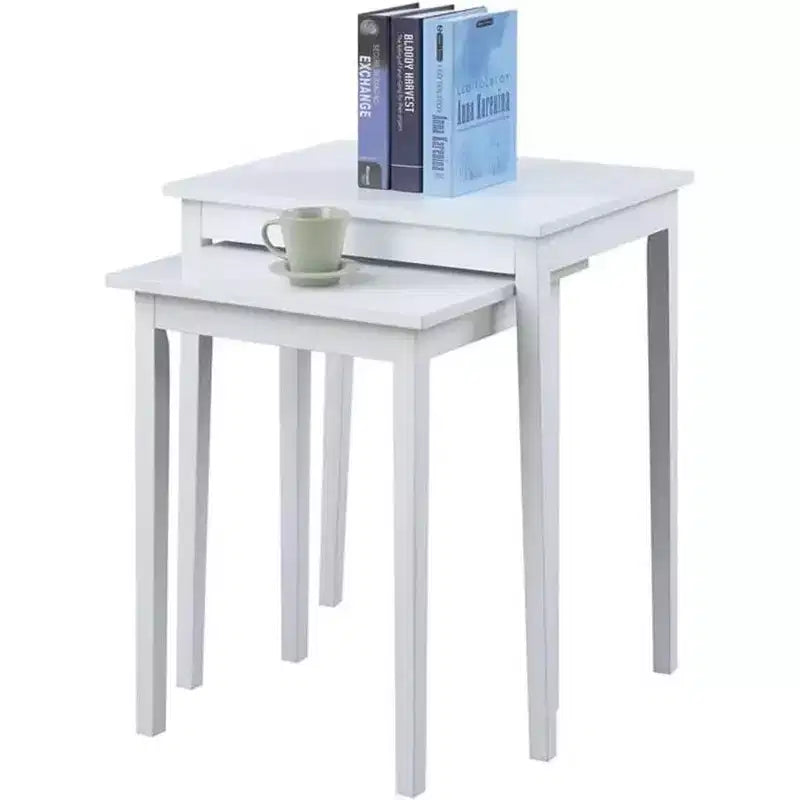 26.25 in.H White Color Rectangle Wood Table Top End Table 1 -piece