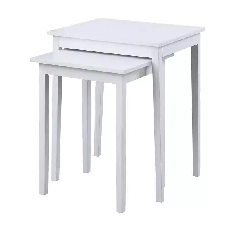 26.25 in.H White Color Rectangle Wood Table Top End Table 1 -piece