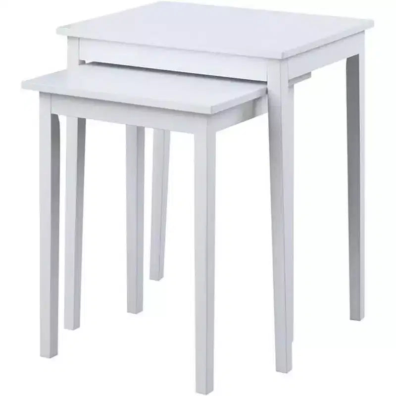 26.25 in.H White Color Rectangle Wood Table Top End Table 1 -piece