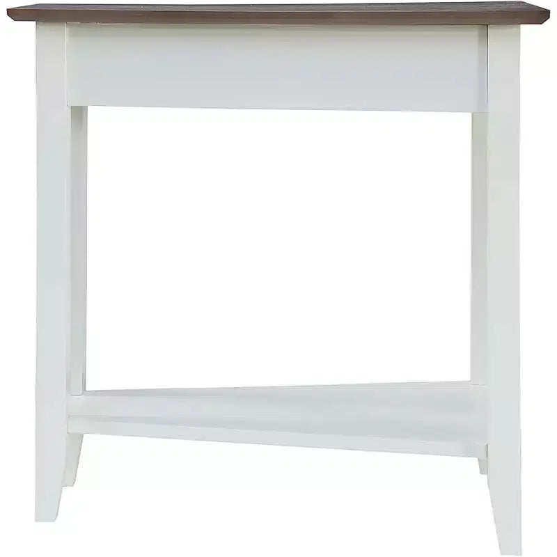 Mesa auxiliar redonda con estante inferior, elegante mesa auxiliar con patas curvas, mesa decorativa con estilo para guardar cosas en la sala de estar