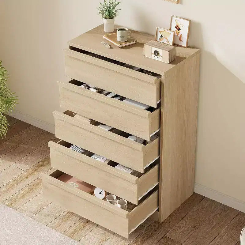 Cómoda de 5/7 cajones para dormitorio, moderna cómoda alta con amplio espacio de almacenamiento, organizador de madera para sala de estar, cuarto infantil o entrada