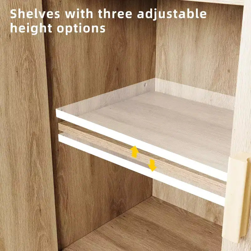 Aparador de ratán con puertas dobles, armario de almacenamiento de estilo bohemio con cajones para el comedor y la sala de estar