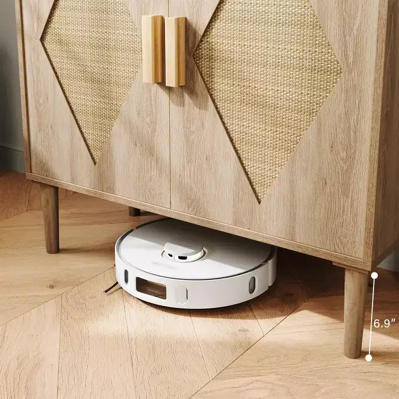 Aparador de ratán con puertas dobles, armario de almacenamiento de estilo bohemio con cajones para el comedor y la sala de estar