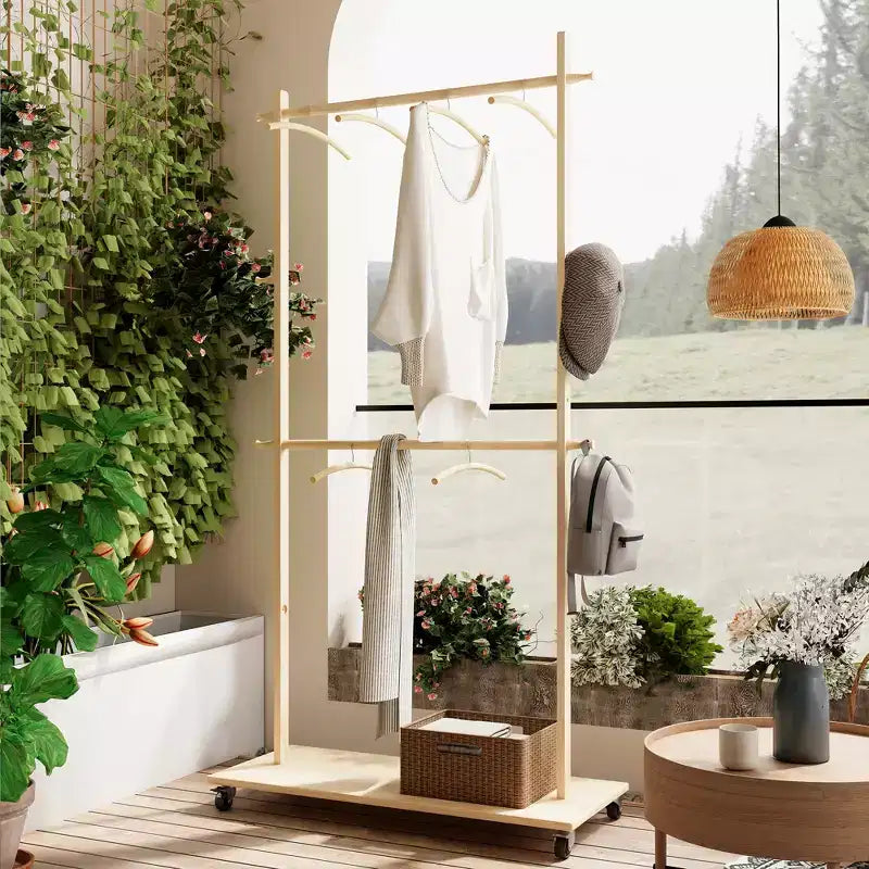 Galán de noche de madera para hombre y mujer, perchero con cajón, colgador de abrigos, bandeja organizadora, barra para corbatas, estante para zapatos, galán de noche para dormitorio, oficina o entrada