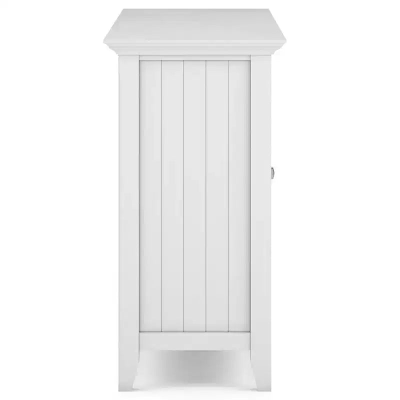 Mueble alto para televisores de hasta 60" blanco: estantes ajustables, pino y contrachapado, almacenamiento multimedia