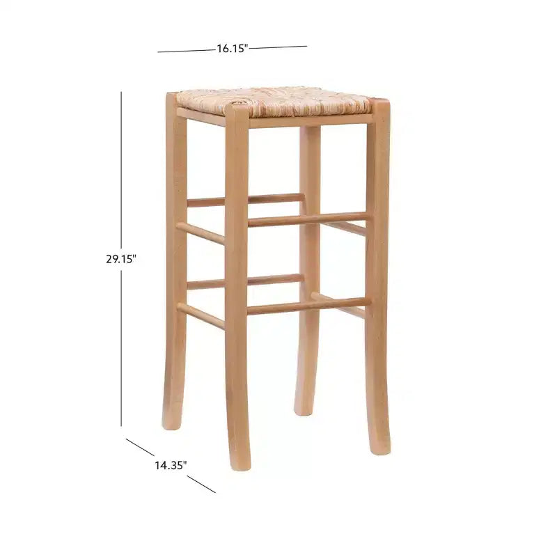 Ensemble de 2 tabourets de bar sans dossier