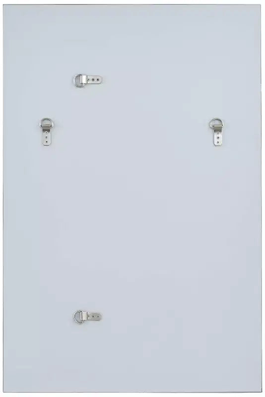 Rectangular Vanity Decorative Wall Mirror Modern Silver Wood Metal Frame 26 Wide Bathroom Bedroom Home