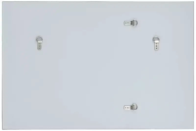 Rectangular Vanity Decorative Wall Mirror Modern Silver Wood Metal Frame 26 Wide Bathroom Bedroom Home